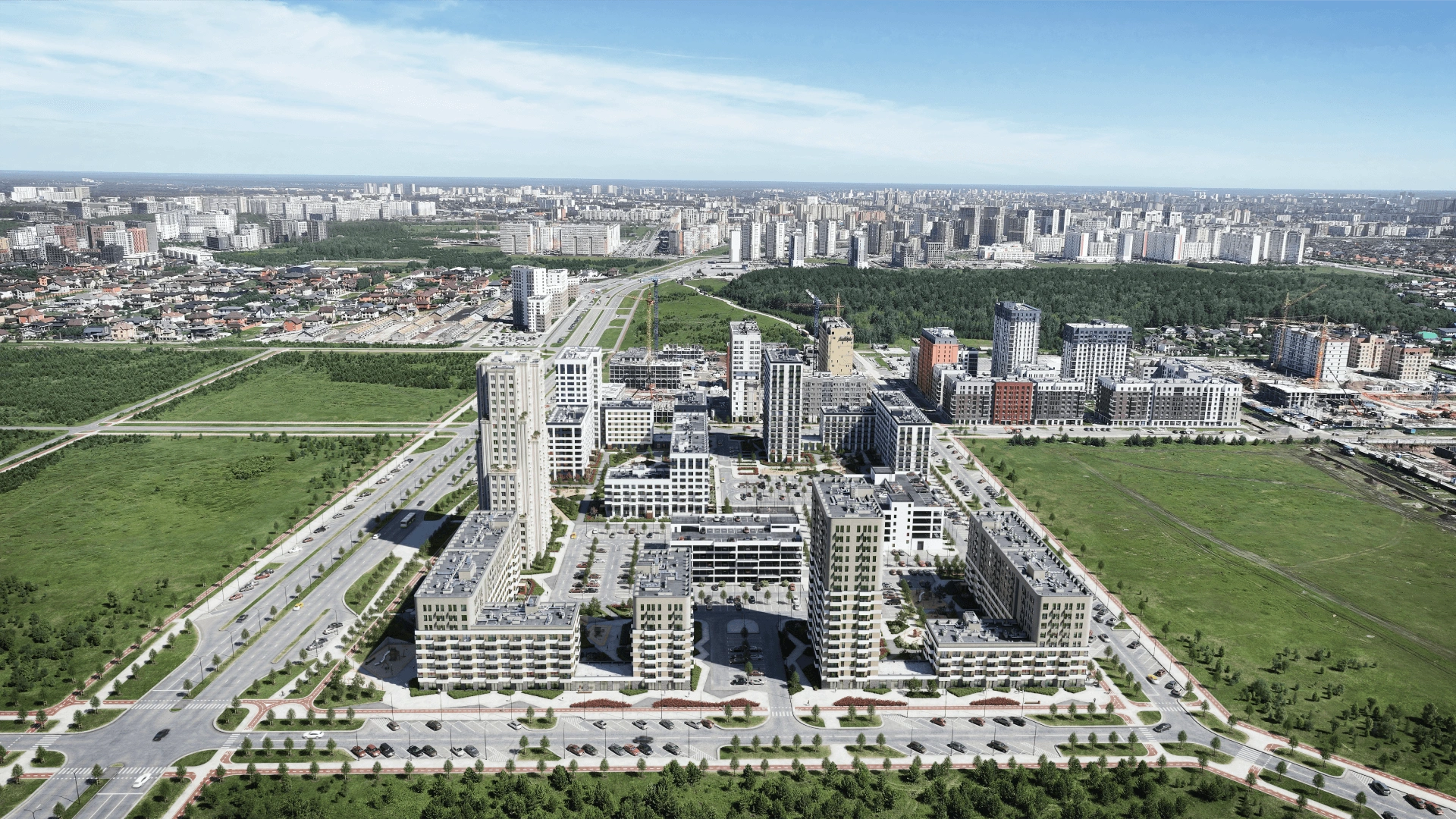 Генплан проекта Скандиа. Квартал в Комарово Парк