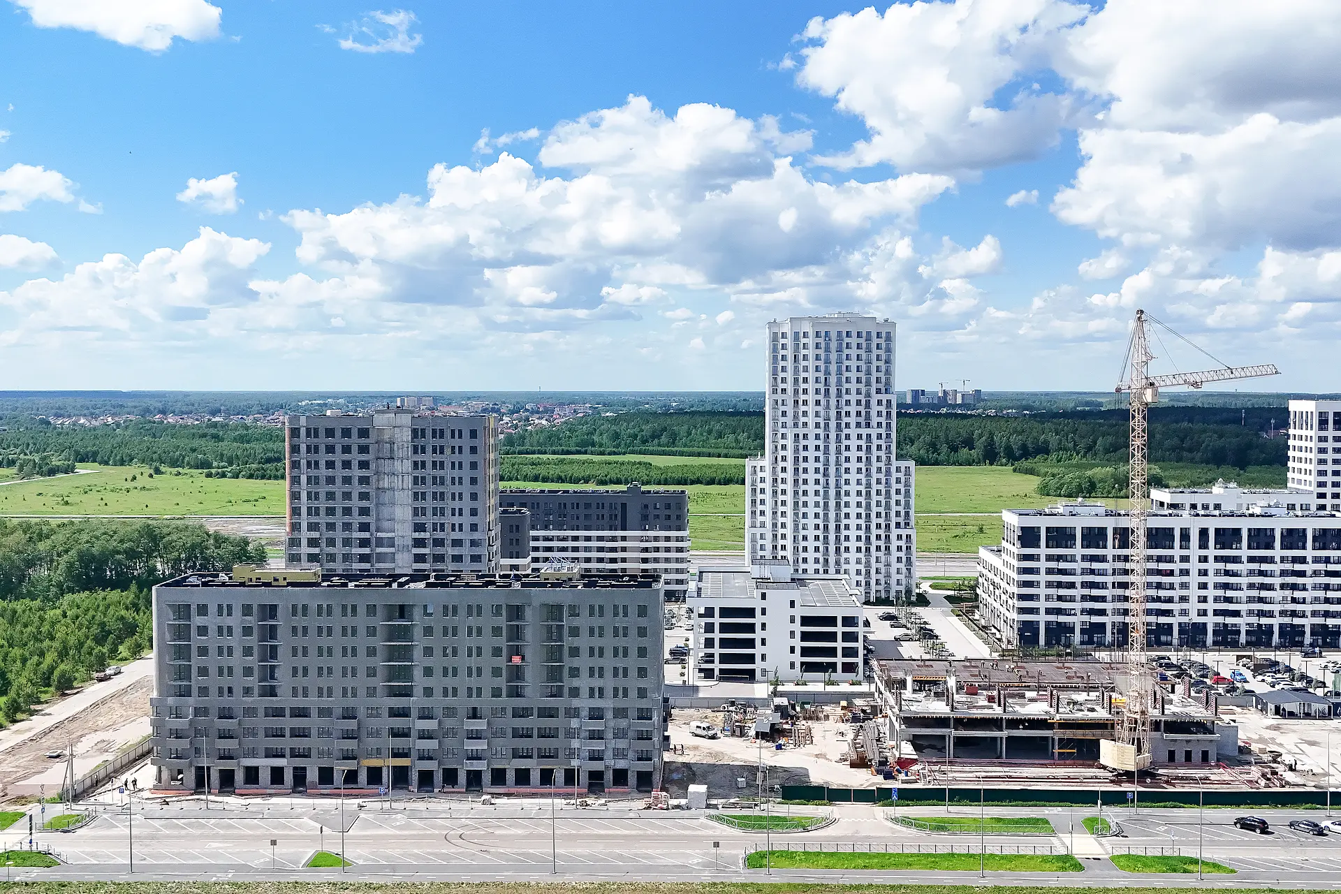 Квартал в Комарово Парк — ход строительства, июнь 2026 · фото 2