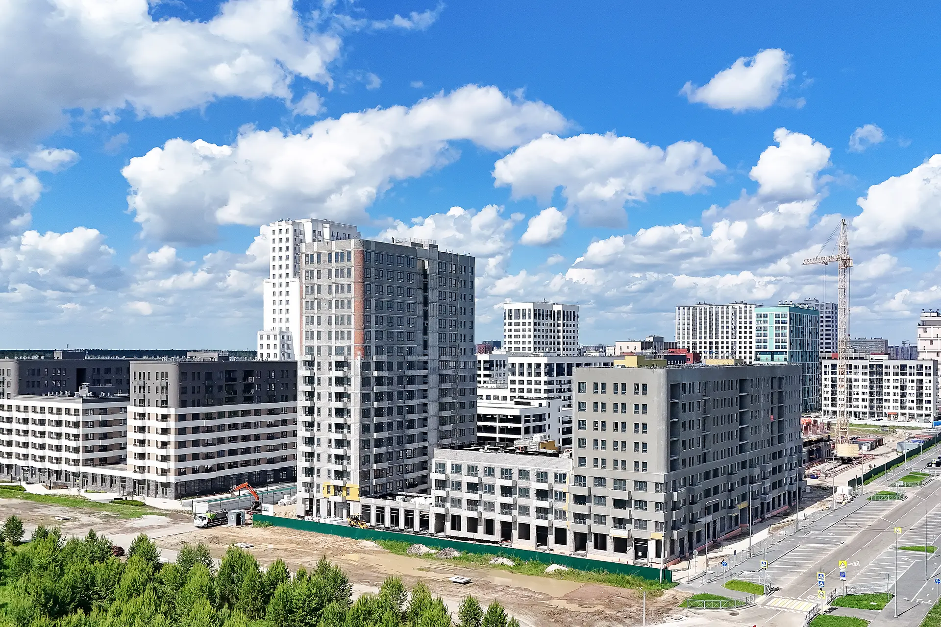 Квартал в Комарово Парк — ход строительства, июнь 2026 · фото 3