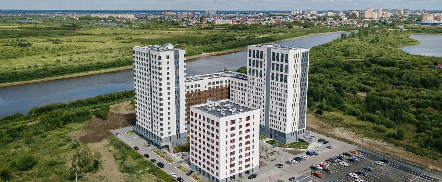 Вид на проект — Скандиа. Квартал у реки